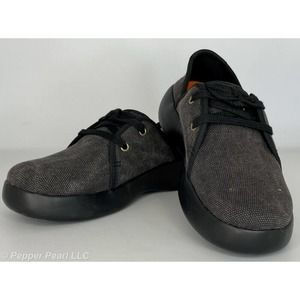 Women's Junior's Canvas Shoes Black Size 6, Water Resistant Light Weight Comfort